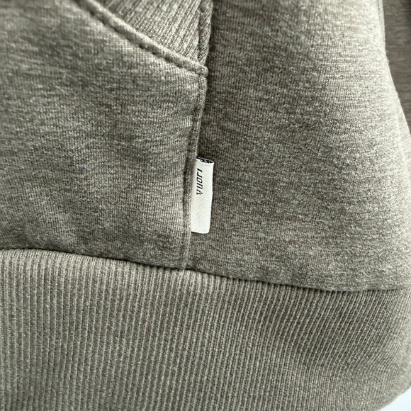 Vuori Mens XL Full Zip Hoodie Taupe Athleisure Lounge Minimalist  Str - Picture 6 of 9